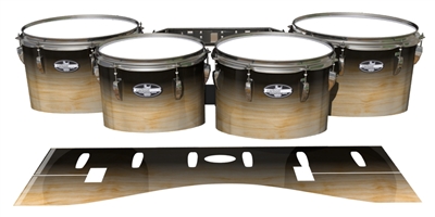 Pearl Championship CarbonCore Tenor Drum Slips - Maple Woodgrain Black Fade (Neutral)