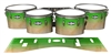 Pearl Championship CarbonCore Tenor Drum Slips - Maple Woodgrain Green Fade (Green)