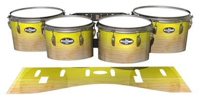 Pearl Championship CarbonCore Tenor Drum Slips - Maple Woodgrain Yellow Fade (Yellow)