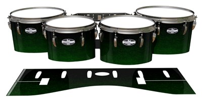 Pearl Championship CarbonCore Tenor Drum Slips - Midnight Forest (Green)