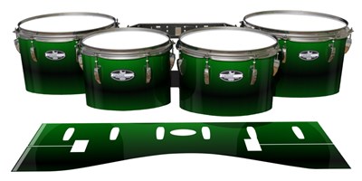 Pearl Championship CarbonCore Tenor Drum Slips - Molecular Green Fade (Green)