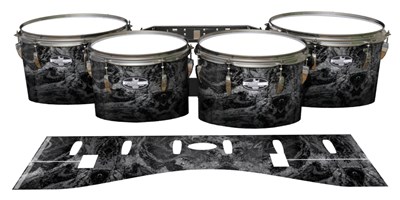 Pearl Championship CarbonCore Tenor Drum Slips - Mountain GEO Marble Fade (Neutral)