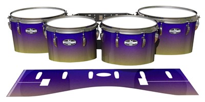 Pearl Championship CarbonCore Tenor Drum Slips - Mystic Horizon (Purple) (Yellow)