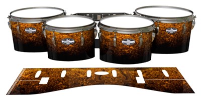 Pearl Championship CarbonCore Tenor Drum Slips - Pangaea Fade (Orange)