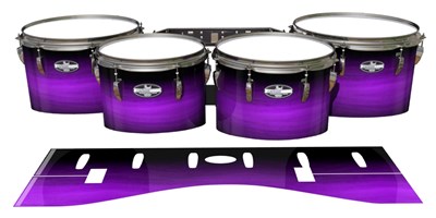 Pearl Championship CarbonCore Tenor Drum Slips - Plasma Stain Fade (Purple)