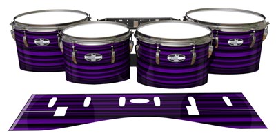 Pearl Championship CarbonCore Tenor Drum Slips - Purple Horizon Stripes (Purple)