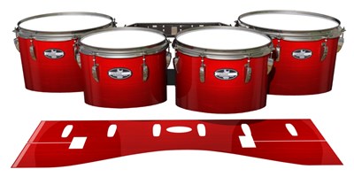 Pearl Championship CarbonCore Tenor Drum Slips - Red Stain (Red)