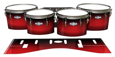Pearl Championship CarbonCore Tenor Drum Slips - Rose Stain Fade (Red)