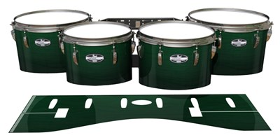 Pearl Championship CarbonCore Tenor Drum Slips - Sea Slate Maple (Green)