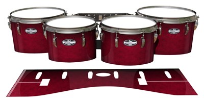 Pearl Championship CarbonCore Tenor Drum Slips - Smoke Crimson (Red)