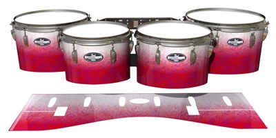 Pearl Championship CarbonCore Tenor Drum Slips - Snow Blaze (Pink)