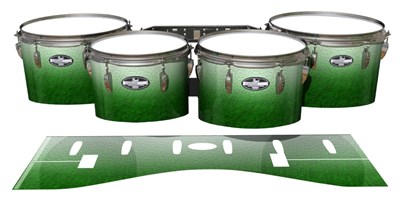 Pearl Championship CarbonCore Tenor Drum Slips - Snowy Evergreen (Green)