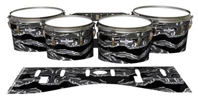 Pearl Championship CarbonCore Tenor Drum Slips - Stealth Tiger Camouflage (Neutral)