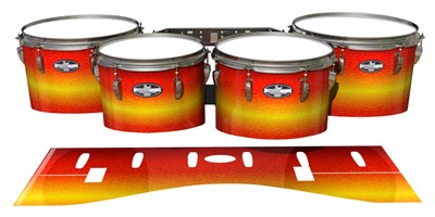 Pearl Championship CarbonCore Tenor Drum Slips - Sunfire (Orange) (Yellow)