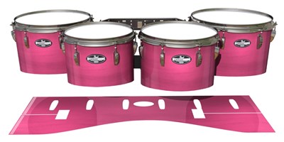 Pearl Championship CarbonCore Tenor Drum Slips - Sunset Stain (Pink)