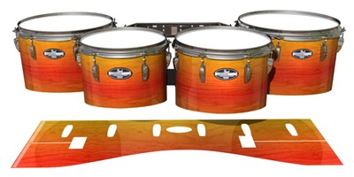 Pearl Championship CarbonCore Tenor Drum Slips - Sunshine Stain (Orange) (Yellow)