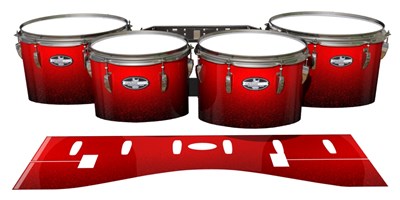 Pearl Championship CarbonCore Tenor Drum Slips - Super Dragon Red (Red)