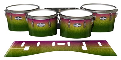 Pearl Championship CarbonCore Tenor Drum Slips - Tropical Hybrid (Green) (Yellow)