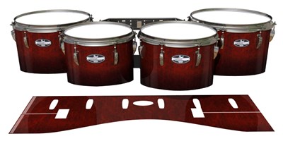 Pearl Championship CarbonCore Tenor Drum Slips - Volcano Rush (Red)