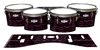 Pearl Championship CarbonCore Tenor Drum Slips - Wave Brush Strokes Maroon and Black (Red)
