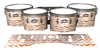 Pearl Championship CarbonCore Tenor Drum Slips - Wave Brush Strokes Orange and White (Orange)