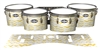 Pearl Championship CarbonCore Tenor Drum Slips - Wave Brush Strokes Yellow and White (Yellow)