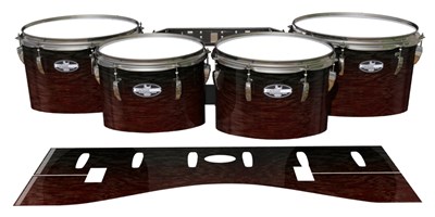 Pearl Championship CarbonCore Tenor Drum Slips - Weathered Rosewood (Red)