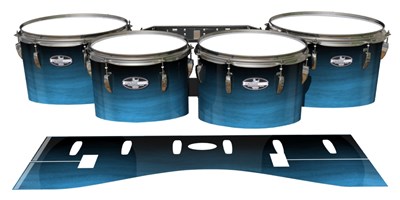 Pearl Championship CarbonCore Tenor Drum Slips - Zircon Blue Stain (Blue)