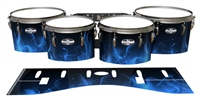 Pearl Championship CarbonCore Tenor Drum Slips - Blue Flames (Themed)