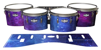Pearl Championship CarbonCore Tenor Drum Slips - Colorful Galaxy (Themed)