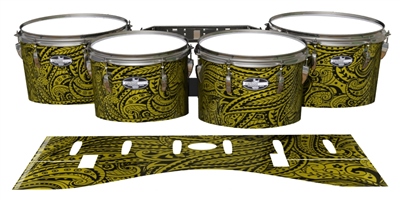 Pearl Championship CarbonCore Tenor Drum Slips - Gold Paisley (Themed)