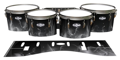 Pearl Championship CarbonCore Tenor Drum Slips - Grey Flames (Themed)