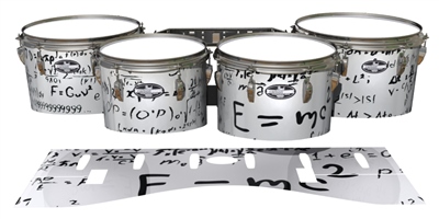 Pearl Championship CarbonCore Tenor Drum Slips - Mathmatical Equations on White (Themed)
