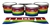 Pearl Championship CarbonCore Tenor Drum Slips - Rainbow Stripes (Themed)