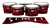 Pearl Championship CarbonCore Tenor Drum Slips - Red Smokey Clouds (Themed)