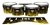 Pearl Championship CarbonCore Tenor Drum Slips - Yellow Flames (Themed)