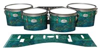 Pearl Championship Maple Tenor Drum Slips - Aquamarine Blue Pearl (Aqua)