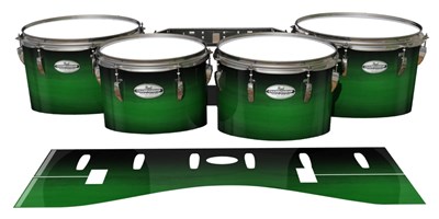 Pearl Championship Maple Tenor Drum Slips - Asparagus Stain Fade (Green)