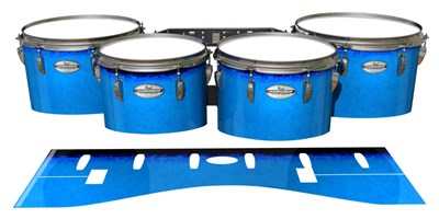 Pearl Championship Maple Tenor Drum Slips - Bermuda Blue (Blue)