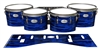 Pearl Championship Maple Tenor Drum Slips - Chaos Brush Strokes Blue and Black (Blue)
