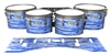 Pearl Championship Maple Tenor Drum Slips - Chaos Brush Strokes Blue and White (Blue)