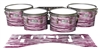 Pearl Championship Maple Tenor Drum Slips - Chaos Brush Strokes Maroon and White (Red)