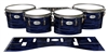 Pearl Championship Maple Tenor Drum Slips - Chaos Brush Strokes Navy Blue and Black (Blue)