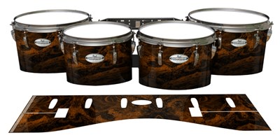 Pearl Championship Maple Tenor Drum Slips - Earth GEO Marble Fade (Neutral)