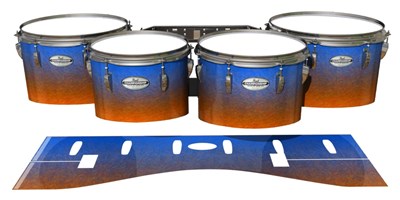 Pearl Championship Maple Tenor Drum Slips - Exuma Sunset (Blue) (Orange)