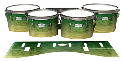 Pearl Championship Maple Tenor Drum Slips - Jungle Stain Fade (Green)