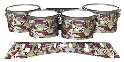 Pearl Championship Maple Tenor Drum Slips - Jurassic Snow (Neutral)