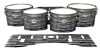 Pearl Championship Maple Tenor Drum Slips - Lateral Brush Strokes Black and White (Neutral)