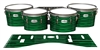 Pearl Championship Maple Tenor Drum Slips - Lateral Brush Strokes Green and Black (Green)