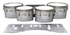 Pearl Championship Maple Tenor Drum Slips - Lateral Brush Strokes Grey and White (Neutral)